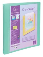 Exacompta Kreacover Präsentationsringbuch 4-Ringe farbsortiert 4,0 cm DIN A4, 15 St.