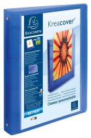 Exacompta Kreacover Präsentationsringbücher 4-Ringe farbsortiert 4,0 cm DIN A4, 12 St.