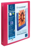 Exacompta Kreacover Präsentationsringbücher 4-Ringe farbsortiert 4,0 cm DIN A4, 12 St.