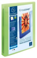 Exacompta Kreacover Präsentationsringbücher 4-Ringe farbsortiert 4,0 cm DIN A4, 12 St.