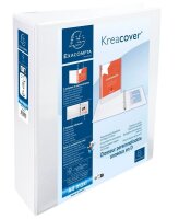 Exacompta Kreacover Ringbuch 2-Ringe weiß 7,5 cm...