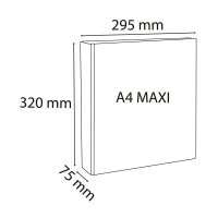 Exacompta Kreacover Ringbuch 2-Ringe weiß 7,5 cm DIN A4, 1 St.