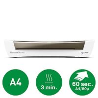 AKTION: LEITZ iLAM Home Office A4 Laminiergerät-Set bis DIN A4 + GRATIS 100 Lami  ( 74350089 )