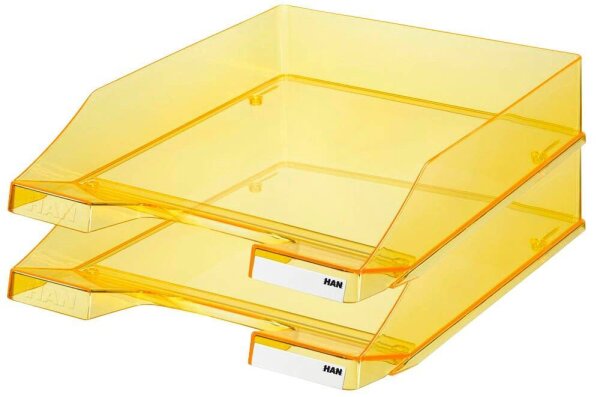AKTION: HAN Briefablagen C4 gelb-transparent DIN A4, 2 St.
