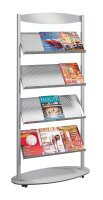 Kerkmann Prospektregal Sirius silber DIN A4 78,0 x 34,0 x...