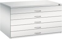 CP 7200 Planschrank lichtgrau 5 Schubladen 135,0 x 96,0 x 76,0 cm, 1 St.