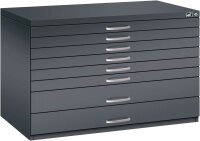 CP 7100 Planschrank schwarzgrau 8 Schubladen 110,0 x 76,5 x 76,0 cm, 1 St.