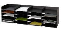 PAPERFLOW Sortierstation schwarz mit 20 Fächern
