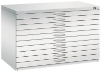 CP 7100 Planschrank lichtgrau 10 Schubladen 110,0 x 76,5 x 76,0 cm, 1 St.
