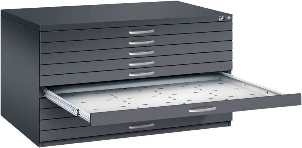 CP 7200 Planschrank schwarzgrau 10 Schubladen 135,0 x 96,0 x 76,0 cm, 1 St.