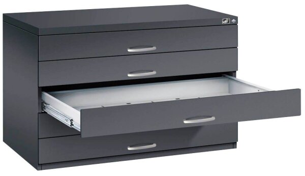 CP 7100 Planschrank schwarzgrau 5 Schubladen 110,0 x 76,5 x 76,0 cm, 1 St.