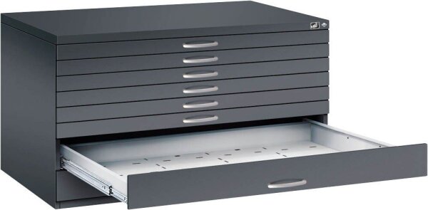 CP 7200 Planschrank schwarzgrau 8 Schubladen 135,0 x 96,0 x 76,0 cm, 1 St.