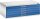 CP 7100 Planschrank lichtgrau, enzianblau 5 Schubladen 110,0 x 76,5 x 42,0 cm, 1 St.
