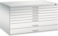CP 7200 Planschrank lichtgrau 8 Schubladen 135,0 x 96,0 x 76,0 cm, 1 St.