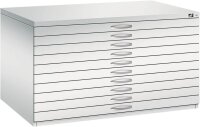 CP 7200 Planschrank lichtgrau 10 Schubladen 135,0 x 96,0 x 76,0 cm, 1 St.