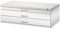 CP 7100 Planschrank lichtgrau 3 Schubladen 110,0 x 76,5 x 42,0 cm, 1 St.