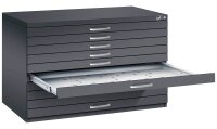 CP 7100 Planschrank schwarzgrau 10 Schubladen 110,0 x...