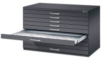 CP 7100 Planschrank schwarzgrau 10 Schubladen 110,0 x 76,5 x 76,0 cm, 1 St.