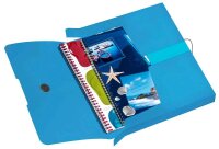 herlitz Heftbox easy orga 4,0 cm transparent blau, 1 St.