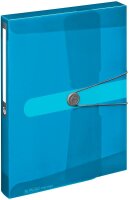 herlitz Heftbox easy orga 4,0 cm transparent blau, 1 St.
