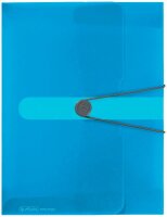 herlitz Heftbox easy orga 4,0 cm transparent blau, 1 St.
