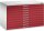 CP 7100 Planschrank lichtgrau, rubinrot 10 Schubladen 110,0 x 76,5 x 76,0 cm, 1 St.