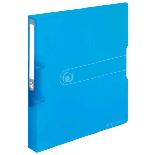 herlitz Ringbuch 2-Ringe blau-transparent 3,8 cm DIN A4, 1 St.
