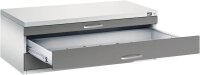 CP 7100 Planschrank lichtgrau, stahlgrau 3 Schubladen...