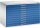 CP 7100 Planschrank lichtgrau, enzianblau 10 Schubladen 110,0 x 76,5 x 76,0 cm, 1 St.