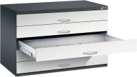 CP 7100 Planschrank schwarzgrau, lichtgrau 5 Schubladen...