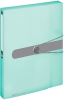 herlitz Heftbox easy orga 4,0 cm transparent minze, 1 St.