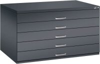 CP 7200 Planschrank schwarzgrau 5 Schubladen 135,0 x 96,0 x 76,0 cm, 1 St.