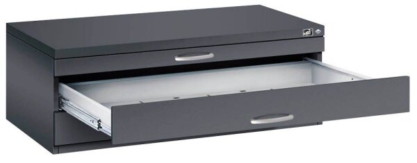 CP 7100 Planschrank schwarzgrau 3 Schubladen 110,0 x 76,5 x 42,0 cm, 1 St.