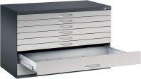 CP 7100 Planschrank schwarzgrau, weißaluminium 8...