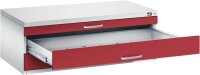 CP 7100 Planschrank lichtgrau, rubinrot 3 Schubladen...
