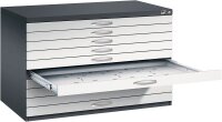 CP 7100 Planschrank schwarzgrau, lichtgrau 10 Schubladen...