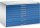 CP 7100 Planschrank lichtgrau, enzianblau 8 Schubladen 110,0 x 76,5 x 76,0 cm, 1 St.