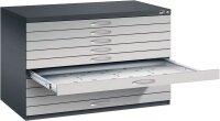 CP 7100 Planschrank schwarzgrau, weißaluminium 10...