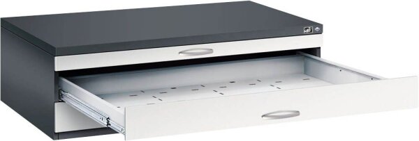 CP 7200 Planschrank schwarzgrau, lichtgrau 3 Schubladen 135,0 x 96,0 x 42,0 cm, 1 St.