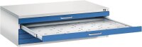 CP 7200 Planschrank lichtgrau, enzianblau 5 Schubladen...
