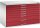 CP 7100 Planschrank lichtgrau, rubinrot 8 Schubladen 110,0 x 76,5 x 76,0 cm, 1 St.