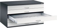 CP 7200 Planschrank schwarzgrau, lichtgrau 5 Schubladen...