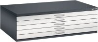 CP 7200 Planschrank schwarzgrau, lichtgrau 5 Schubladen 135,0 x 96,0 x 42,0 cm, 1 St.