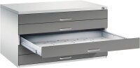 CP 7200 Planschrank lichtgrau, stahlgrau 5 Schubladen...