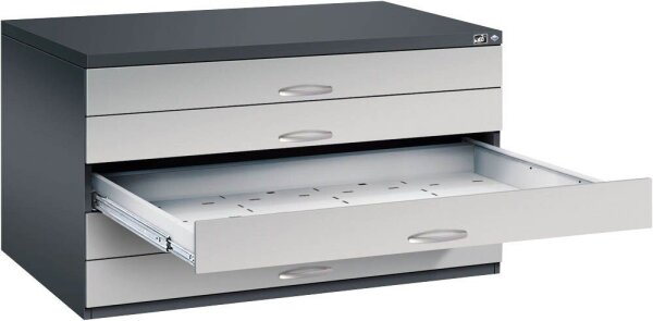 CP 7200 Planschrank dunkelgrau, silber 5 Schubladen 135,0 x 96,0 x 76,0 cm, 1 St.