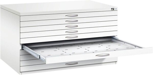 CP 7200 Planschrank verkehrsweiß 10 Schubladen 135,0 x 96,0 x 76,0 cm, 1 St.