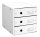 LEITZ Schubladenbox Click & Store  weiß 60480001, DIN A4 mit 3 Schubladen, 1 St.