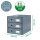 LEITZ Schubladenbox Click & Store  weiß 60480001, DIN A4 mit 3 Schubladen, 1 St.