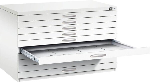 CP 7100 Planschrank verkehrsweiß 10 Schubladen 110,0 x 76,5 x 76,0 cm, 1 St.