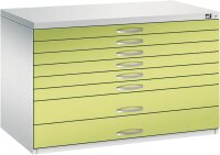 CP 7100 Planschrank clowngrün, lichtgrau 8 Schubladen 110,0 x 76,5 x 76,0 cm, 1 St.